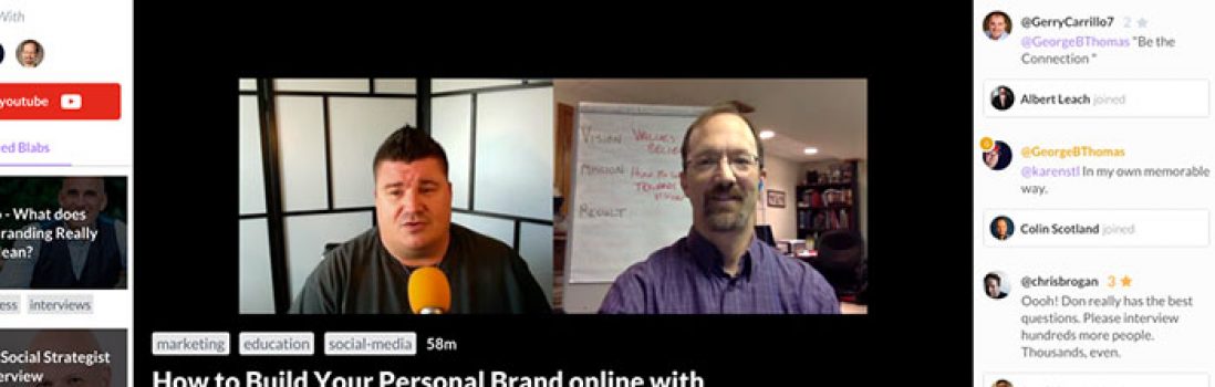 New #Blab Show: How to Build Your Personal Branding Online