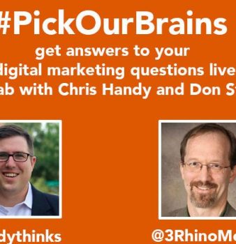 #PickOurBrains Digital Marketing Show: Talking Same Side Selling & Marketing