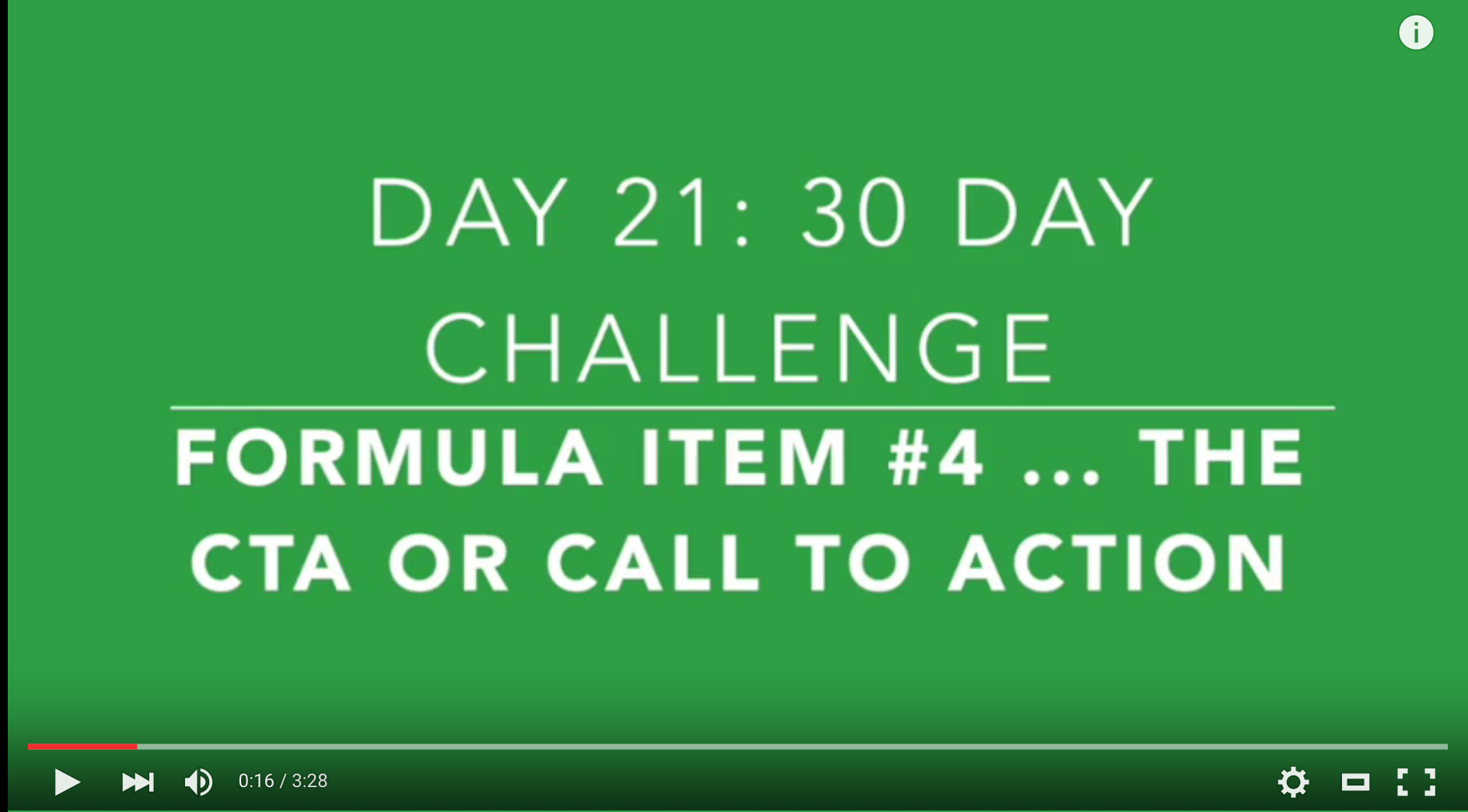 Day 21: The 4th Ingredient: The CTA or Call-To-Action for Your Short Form Video Day 21: The 4th Ingredient: The CTA or Call-To-Action for Your Short Form Video